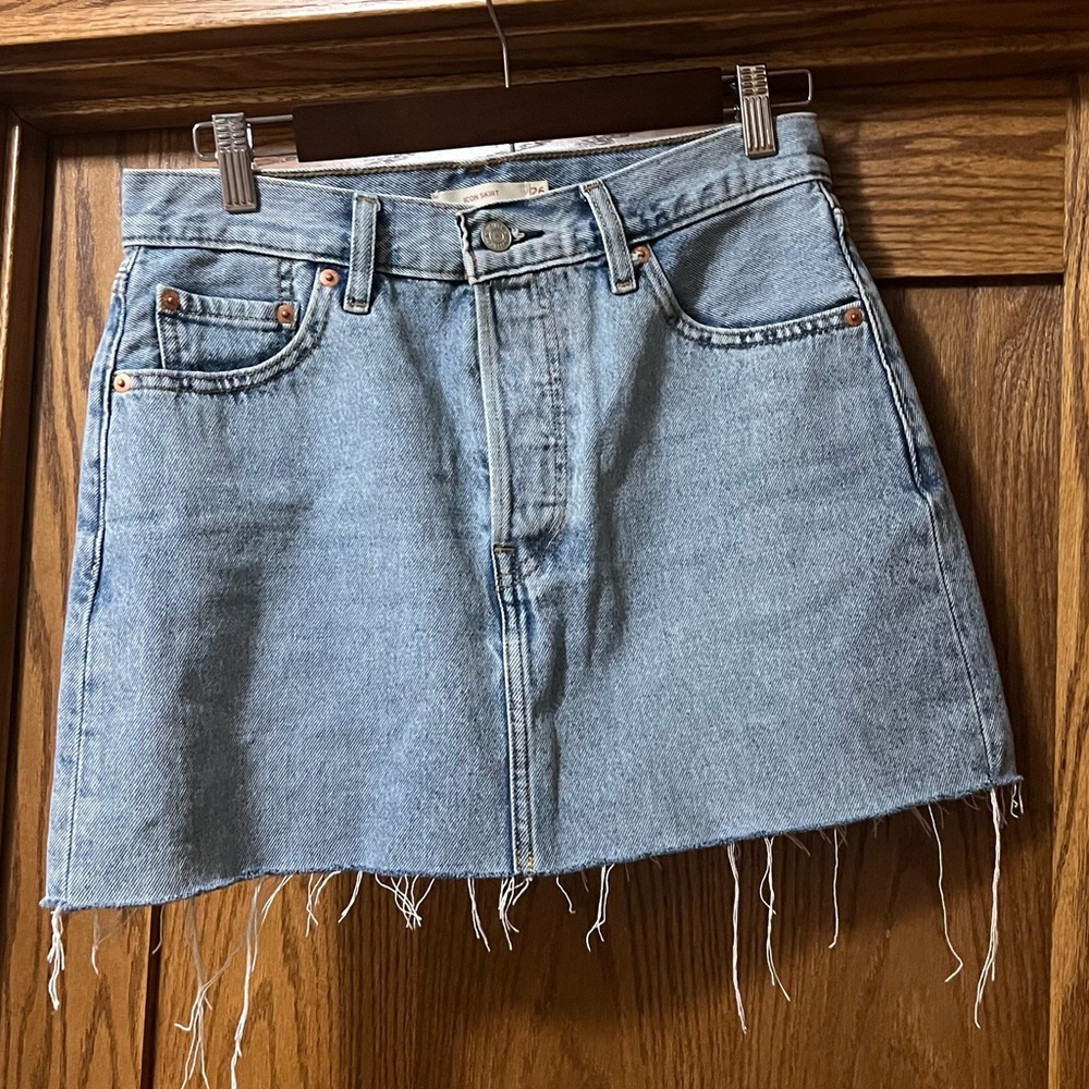 Levi's Classic Blue Denim Mini Skirt